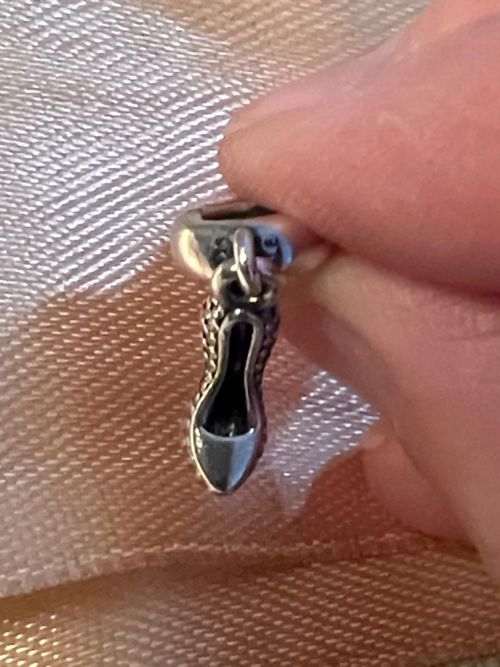 Set of 4 Pandora Charms-Trio Dangle-Sparkling Stiletto-Dazzling Dress-Clutch